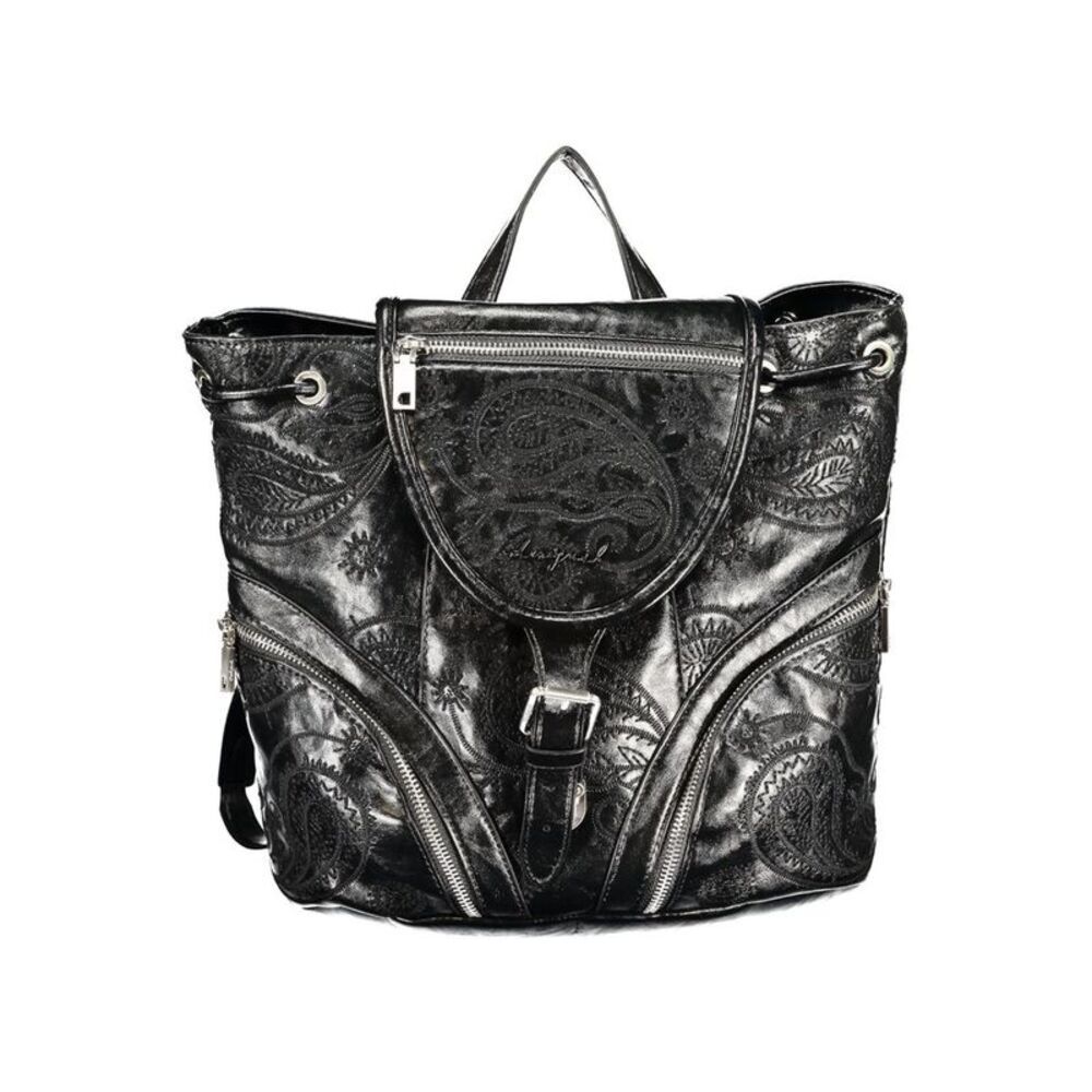 Desigual Black Polyurethane Women's Women's Backpack